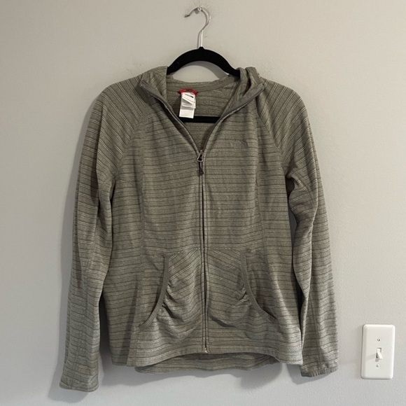 North Face Hooded Zip-Up Lightweight Sweater ThermalPro Hoodie large - Picture 1 of 7